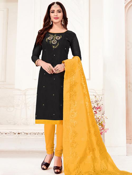 embroidered suits unstitched suit - 16922423 - Standard Image - 1