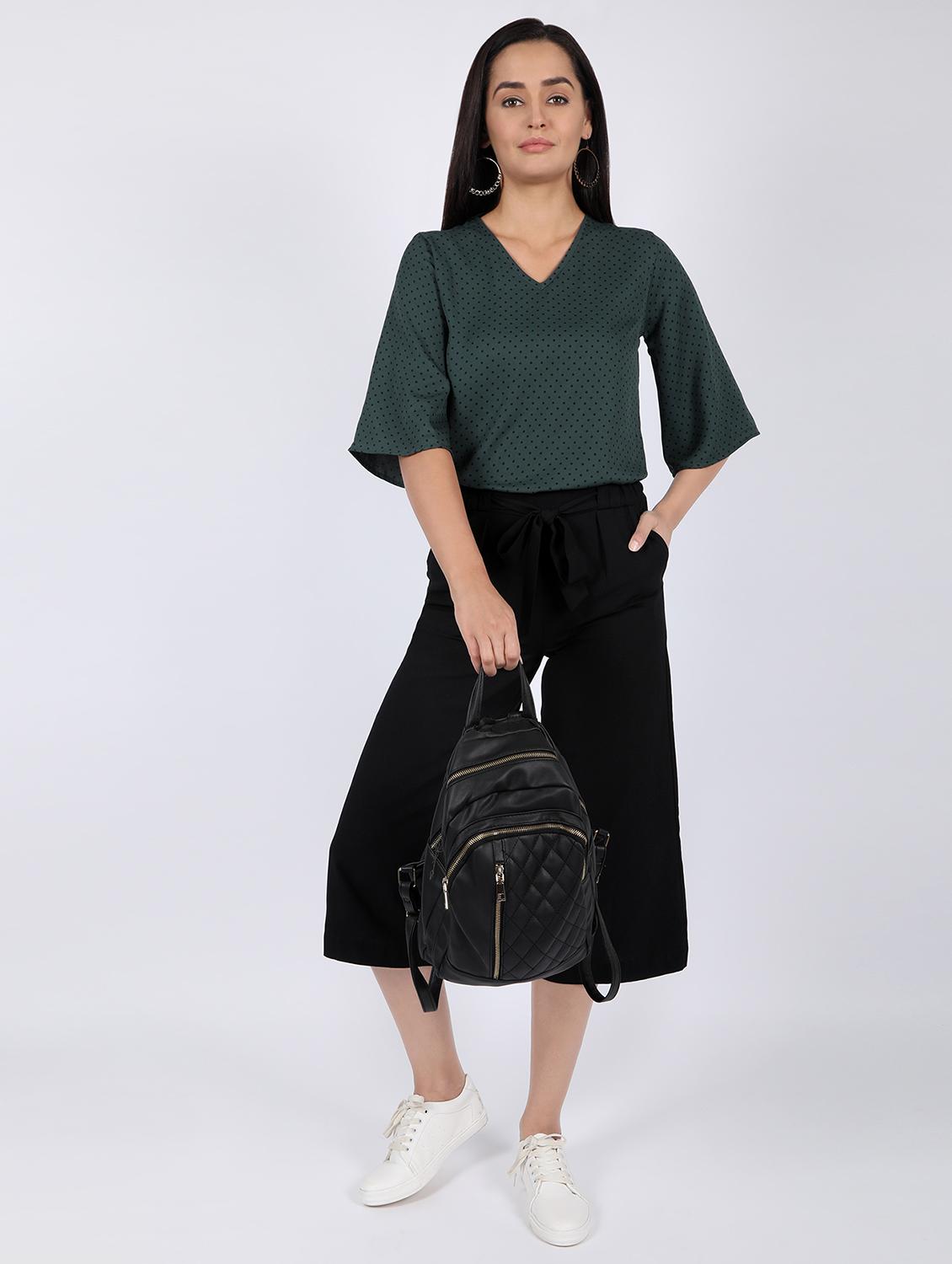 bell sleeved polka dot top - 16922545 - Zoom Image - 5