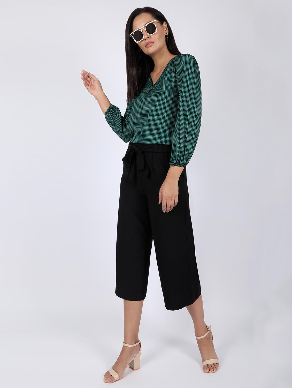 v-neck houndstooth top - 16922548 - Zoom Image - 5