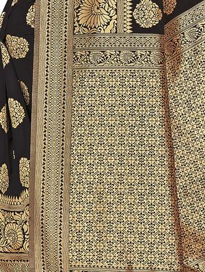 self design woven saree with blouse - 16923257 - Standard Image - 3
