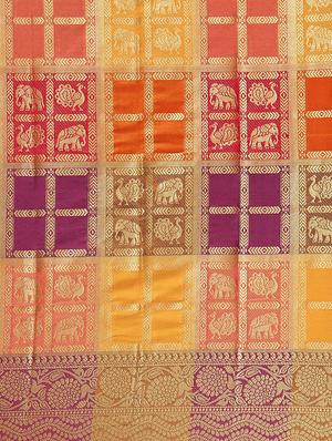 self design woven saree with blouse - 16923580 - Standard Image - 5