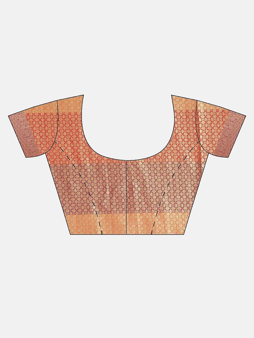 self design woven saree with blouse - 16923580 - Zoom Image - 3