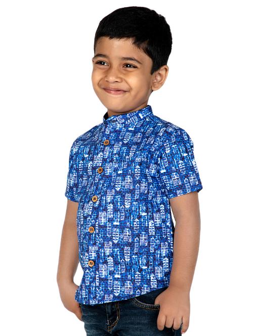 blue cotton shirt - 16923614 - Standard Image - 1