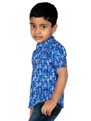 blue cotton shirt - 16923614 - Standard Image - 2