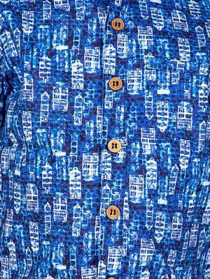 blue cotton shirt - 16923614 - Standard Image - 4