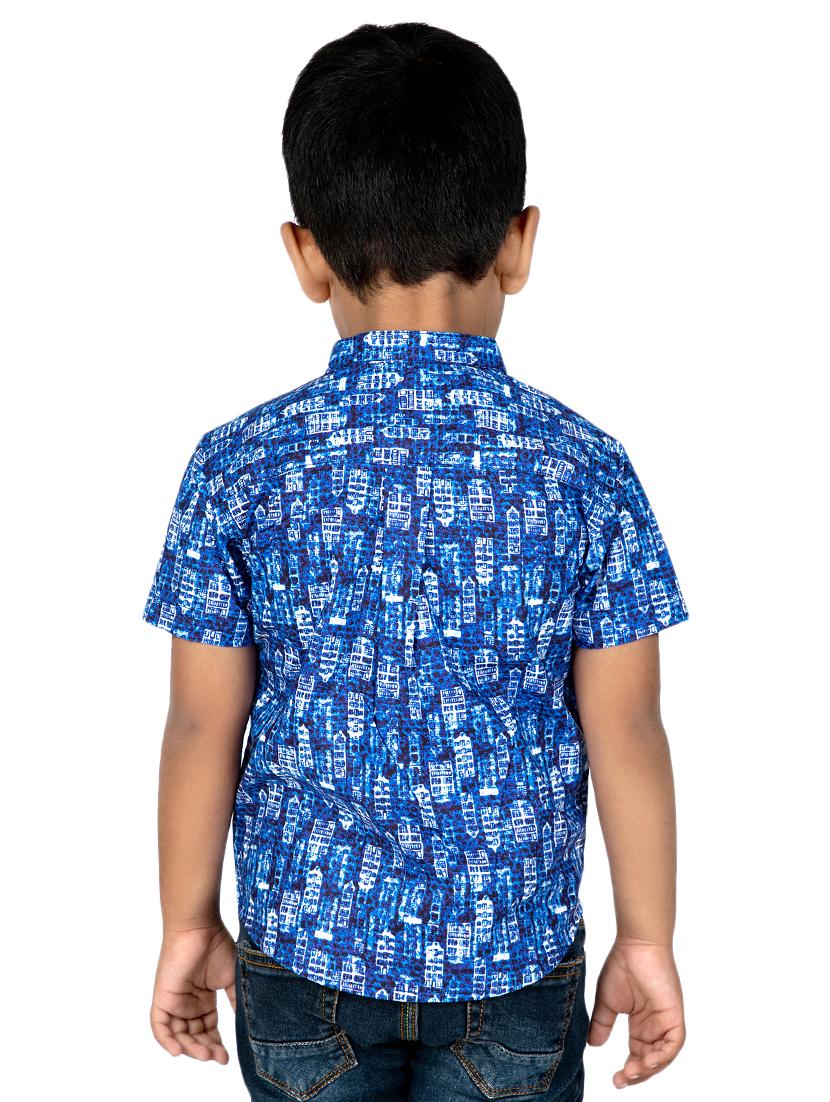 blue cotton shirt - 16923614 - Zoom Image - 3
