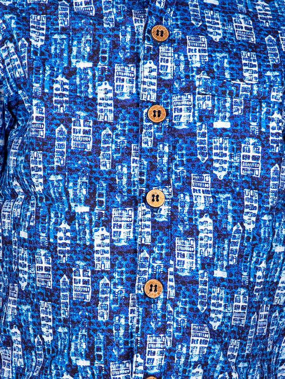 blue cotton shirt - 16923614 - Zoom Image - 4