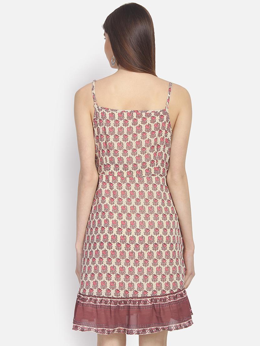 cami neck floral flared dress - 16923760 - Zoom Image - 3