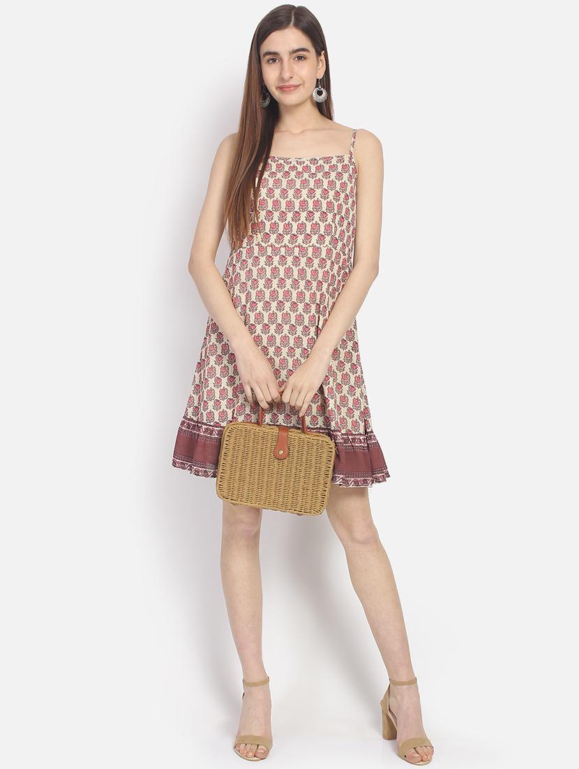 cami neck floral flared dress - 16923760 - Zoom Image - 4