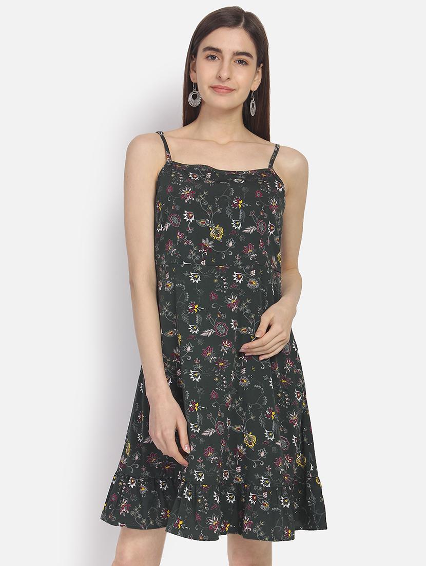 cami neck floral flared dress - 16923762 - Zoom Image - 1