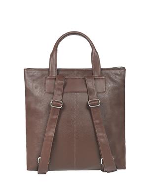 brown leatherette (pu) regular backpack - 16923803 - Standard Image - 2