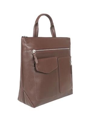 brown leatherette (pu) regular backpack - 16923803 - Standard Image - 4