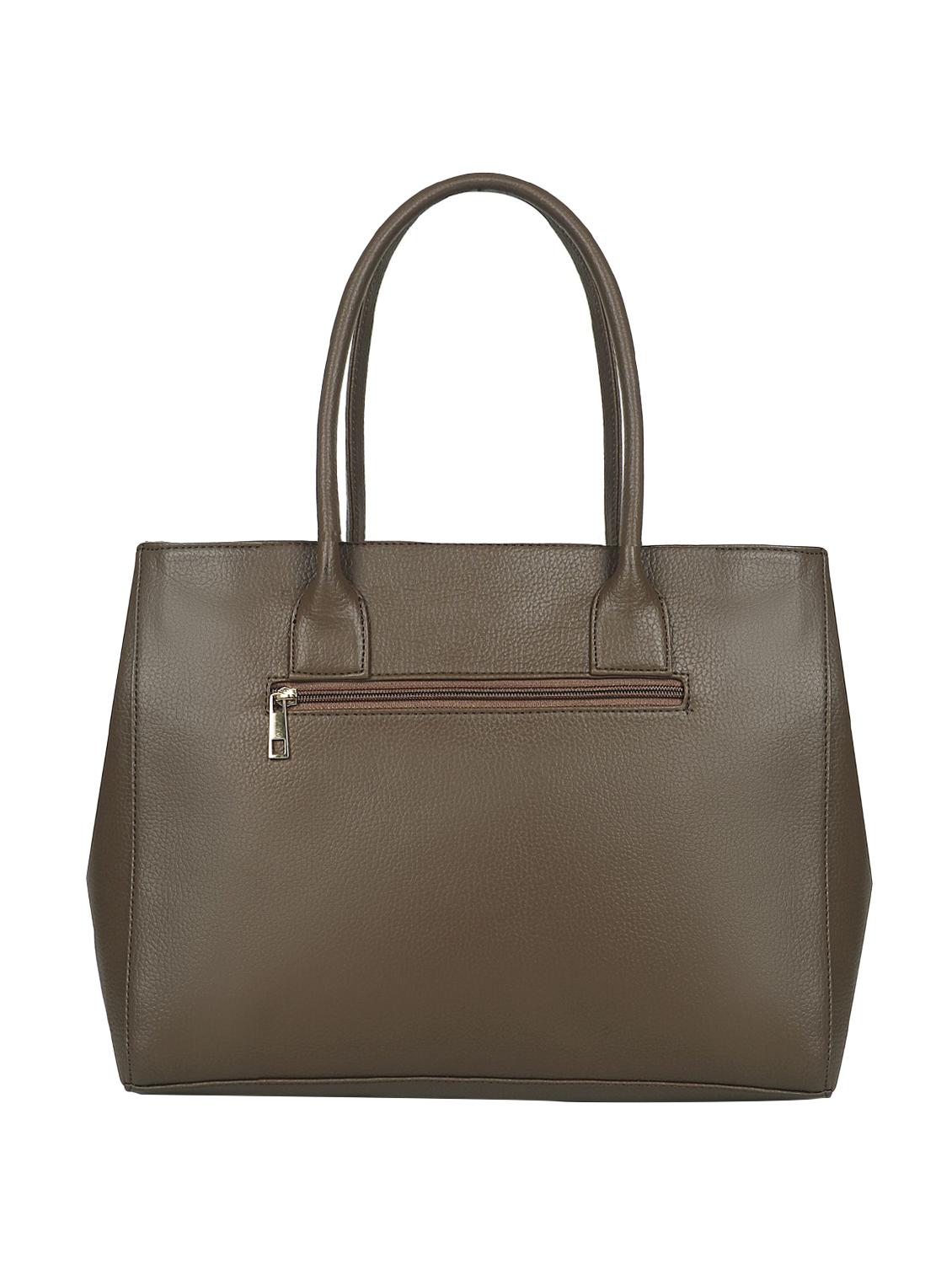 beige leatherette (pu) regular handbag - 16923823 - Zoom Image - 2