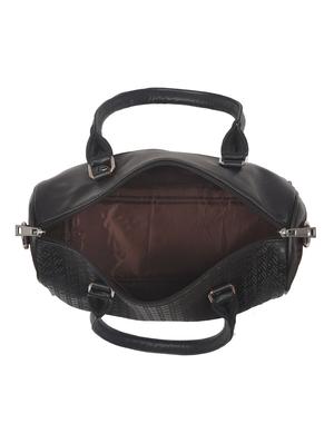 black leatherette (pu) regular handbag - 16923840 - Standard Image - 3