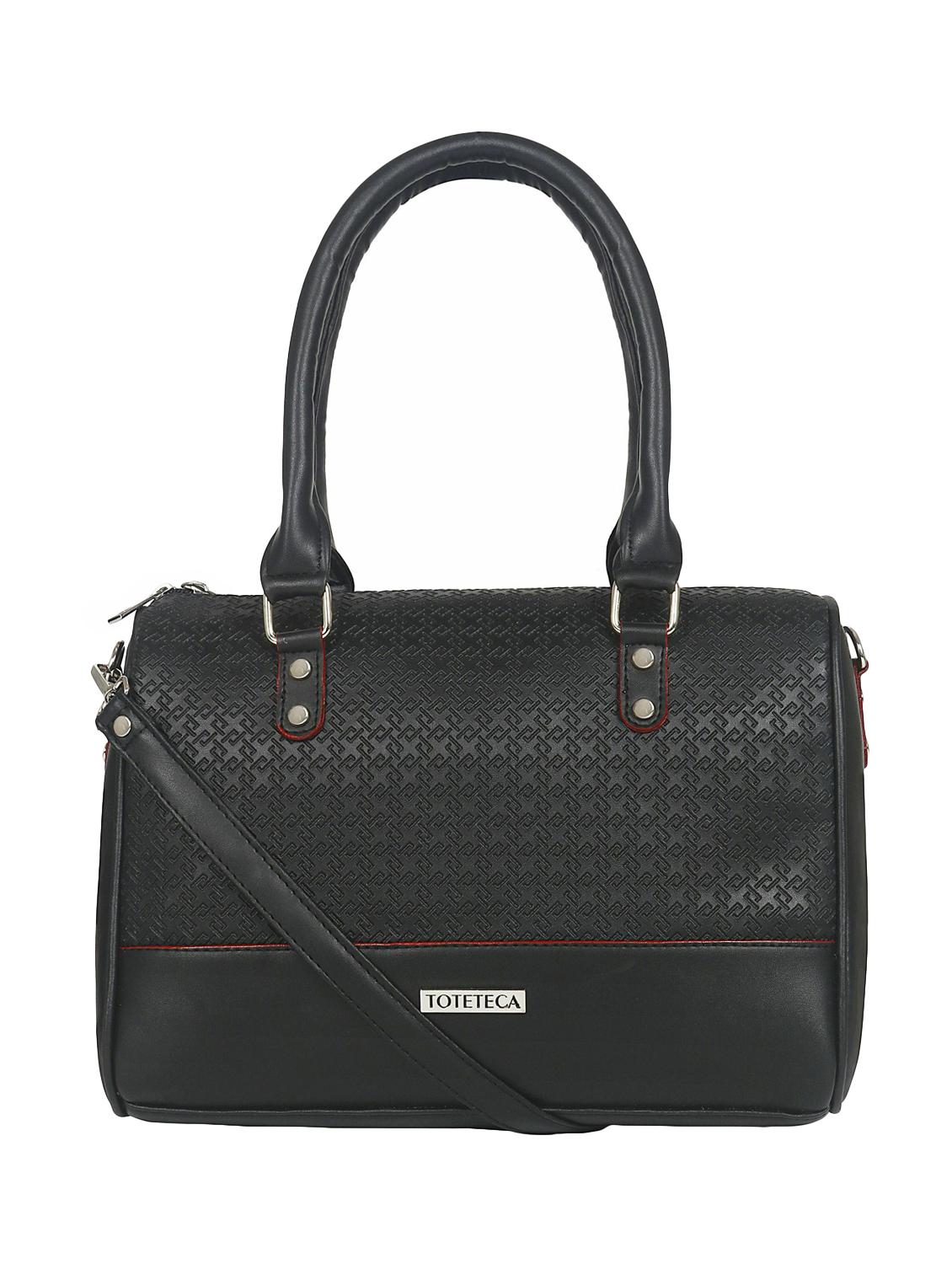 black leatherette (pu) regular handbag - 16923840 - Zoom Image - 1
