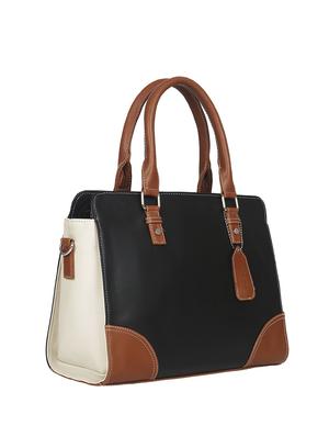 black leatherette (pu) regular handbag - 16923843 - Standard Image - 4