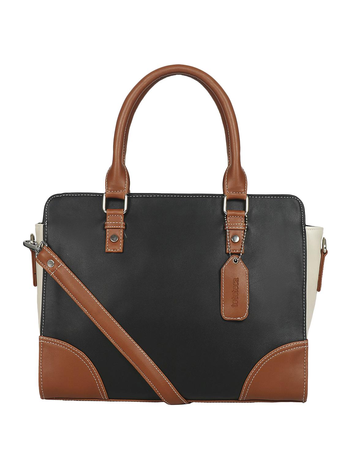 black leatherette (pu) regular handbag - 16923843 - Zoom Image - 1