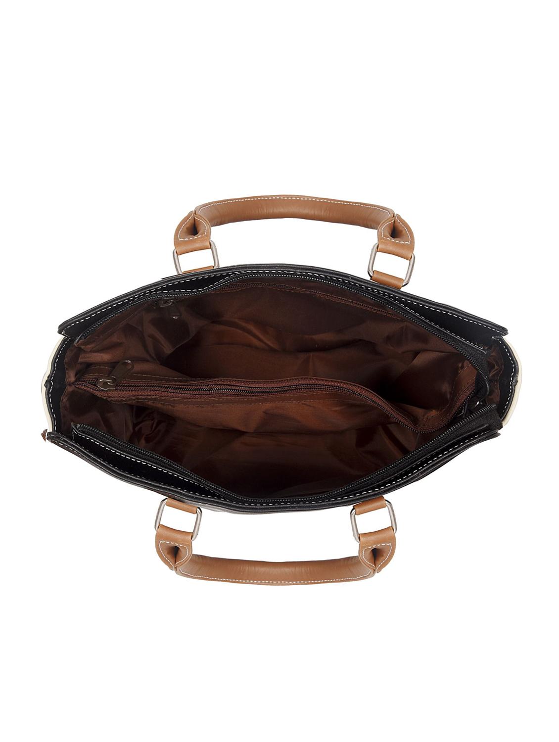 black leatherette (pu) regular handbag - 16923843 - Zoom Image - 3
