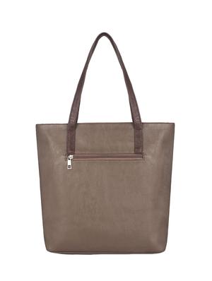 beige leatherette (pu) regular handbag - 16923850 - Standard Image - 2