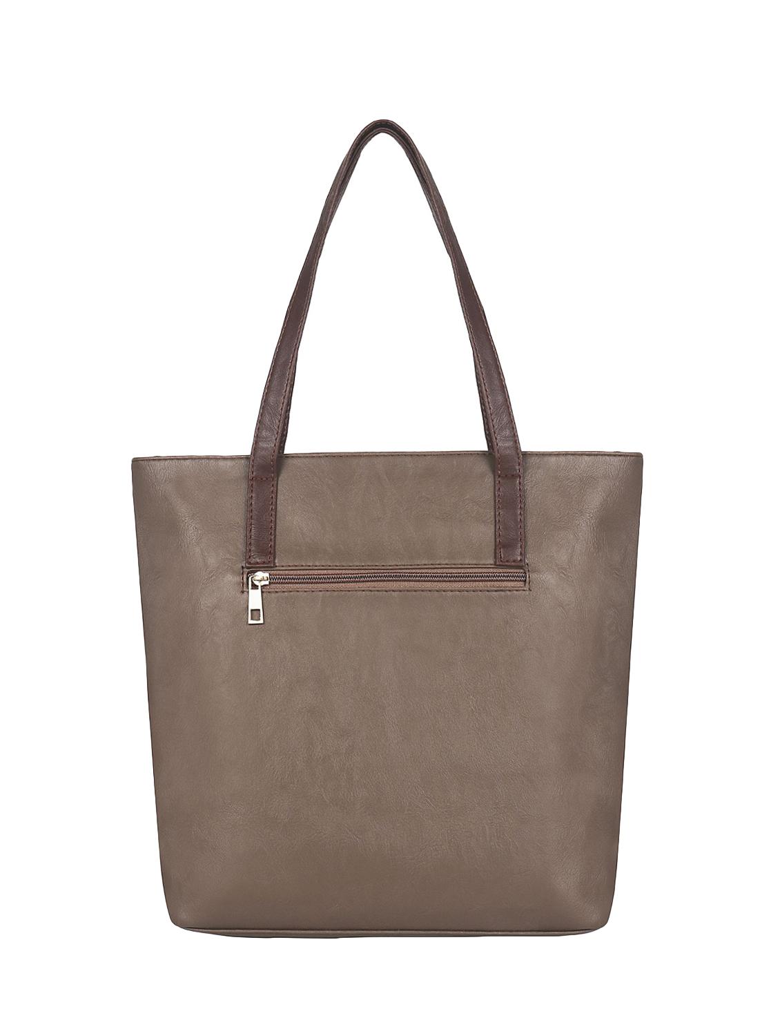 beige leatherette (pu) regular handbag - 16923850 - Zoom Image - 2