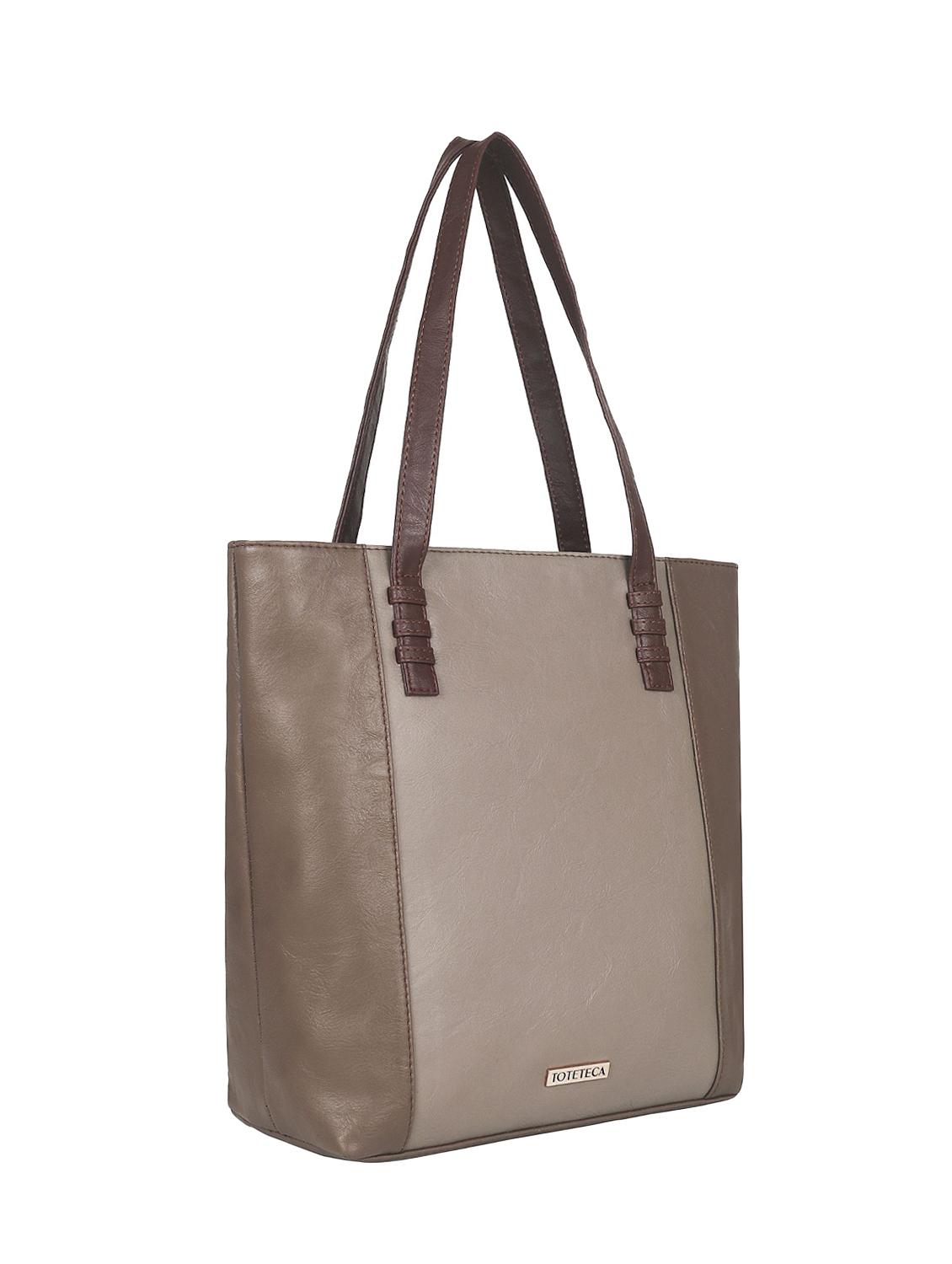 beige leatherette (pu) regular handbag - 16923850 - Zoom Image - 4