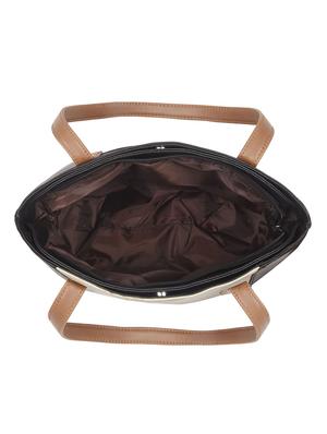 white leatherette (pu) regular handbag - 16923855 - Standard Image - 3