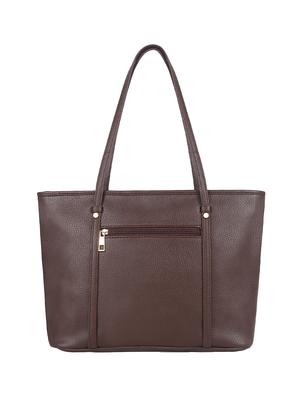 brown leatherette (pu) regular handbag - 16923861 - Standard Image - 2
