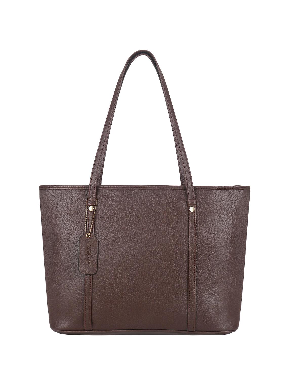 brown leatherette (pu) regular handbag - 16923861 - Zoom Image - 1