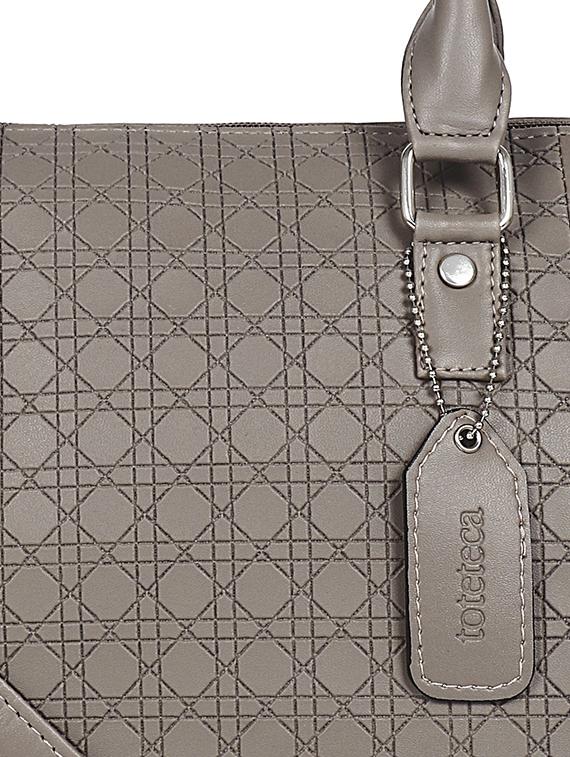 beige leatherette (pu) regular handbag - 16923865 - Zoom Image - 4