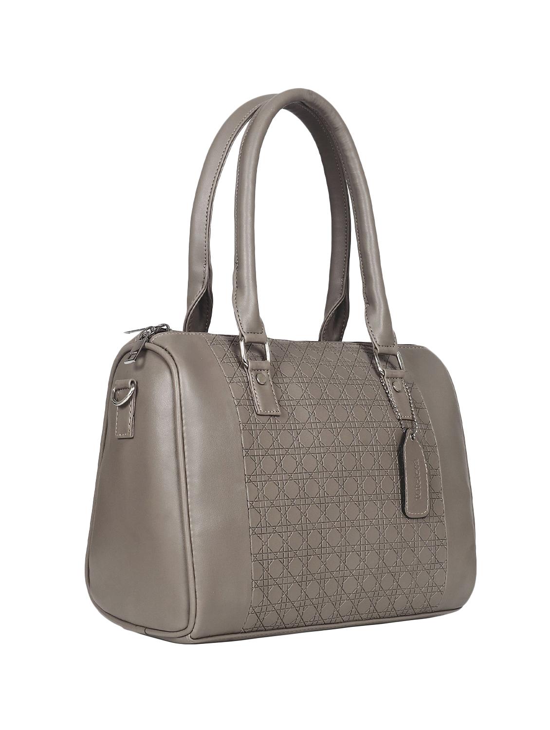 beige leatherette (pu) regular handbag - 16923865 - Zoom Image - 5