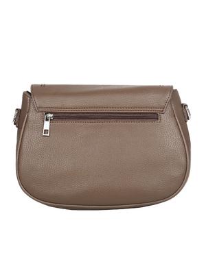 brown leatherette (pu) regular sling bag - 16923915 - Standard Image - 2
