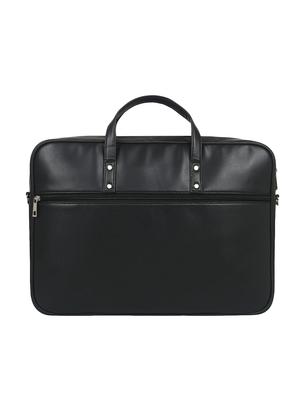 black leatherette (pu) laptop bag - 16923936 - Standard Image - 2