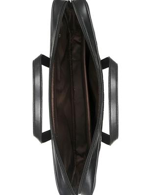 black leatherette (pu) laptop bag - 16923936 - Standard Image - 3
