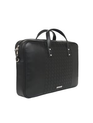 black leatherette (pu) laptop bag - 16923936 - Standard Image - 5