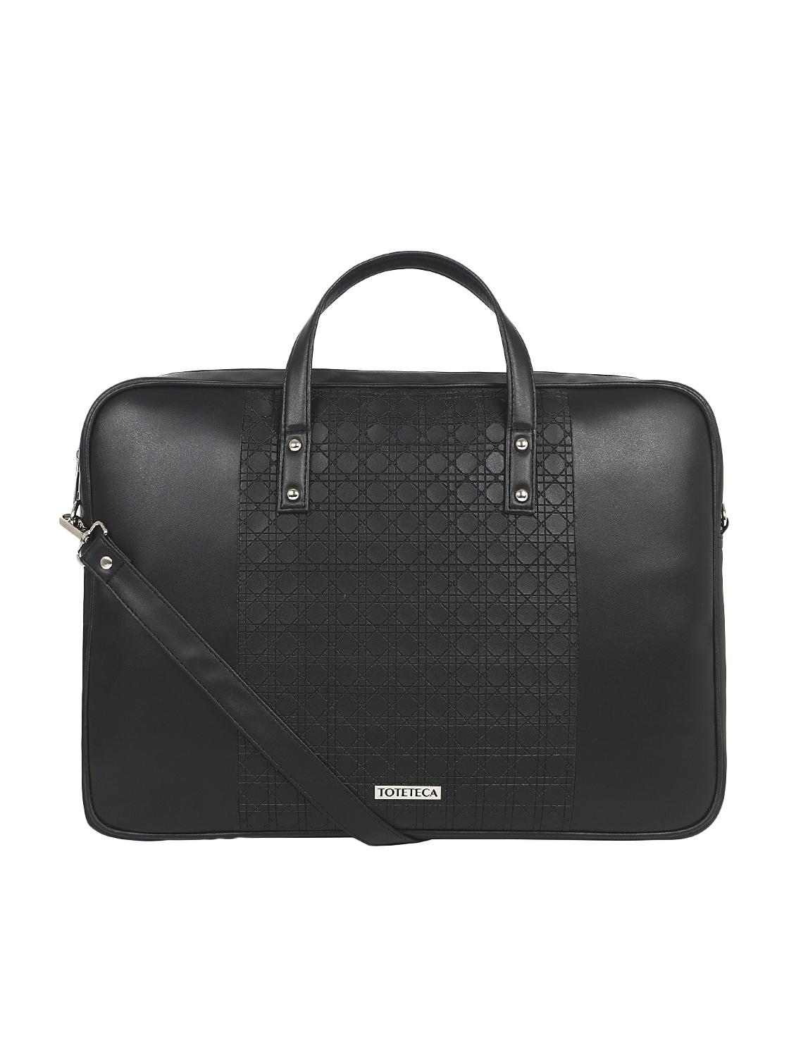 black leatherette (pu) laptop bag - 16923936 - Zoom Image - 1