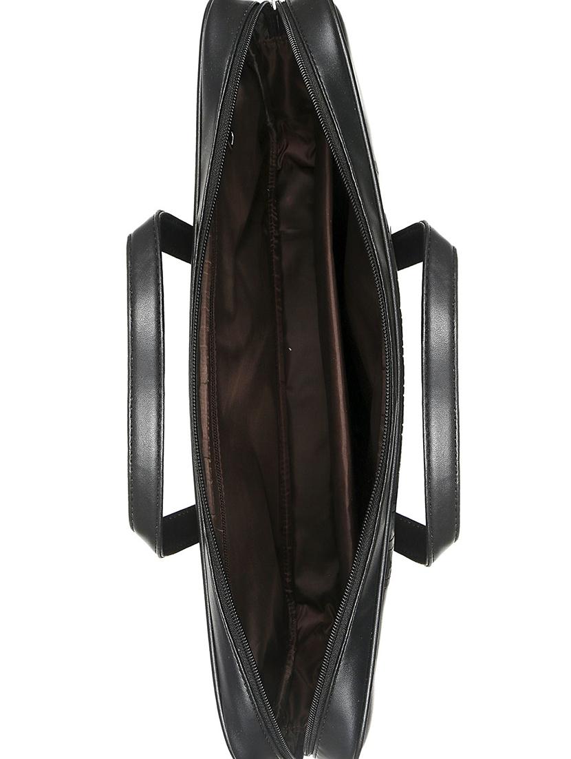 black leatherette (pu) laptop bag - 16923936 - Zoom Image - 3