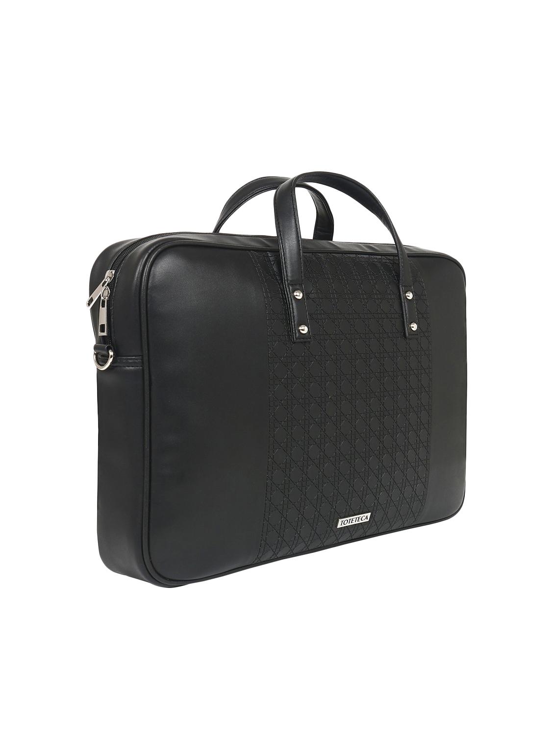 black leatherette (pu) laptop bag - 16923936 - Zoom Image - 5