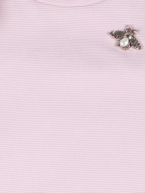 pink polyester frock - 16924606 - Standard Image - 3