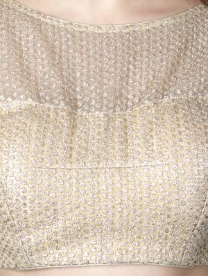 gold net embroidered blouse - 16924659 - Standard Image - 4