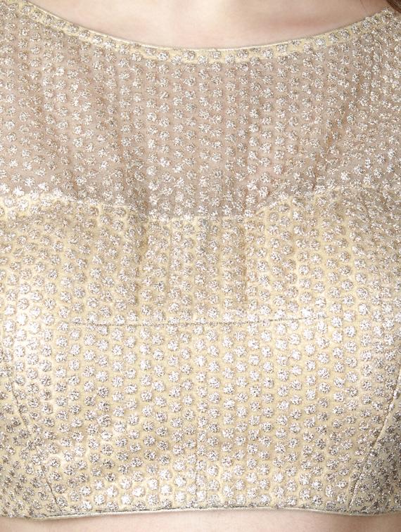 gold net embroidered blouse - 16924659 - Zoom Image - 4
