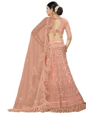 embroidered a-line lehenga - 16924729 - Standard Image - 2