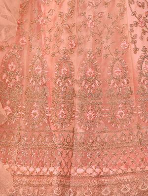 embroidered a-line lehenga - 16924729 - Standard Image - 4