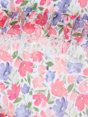 white polyester frock - 16925086 - Standard Image - 3