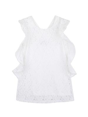 white polyester frock - 16925088 - Standard Image - 2