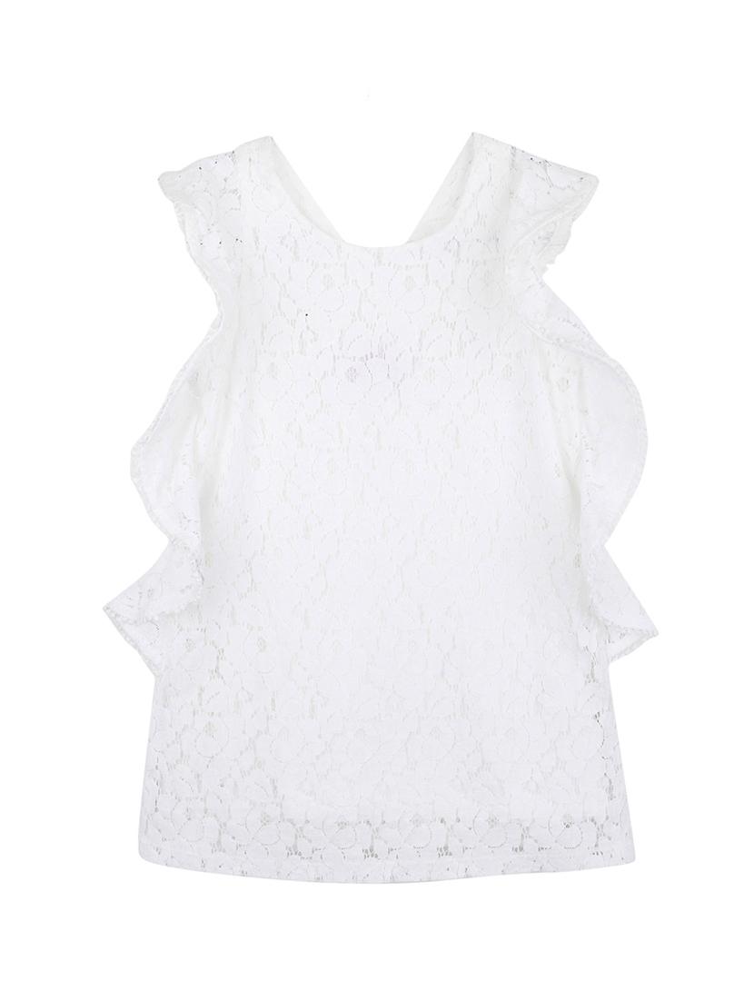 white polyester frock - 16925088 - Zoom Image - 2