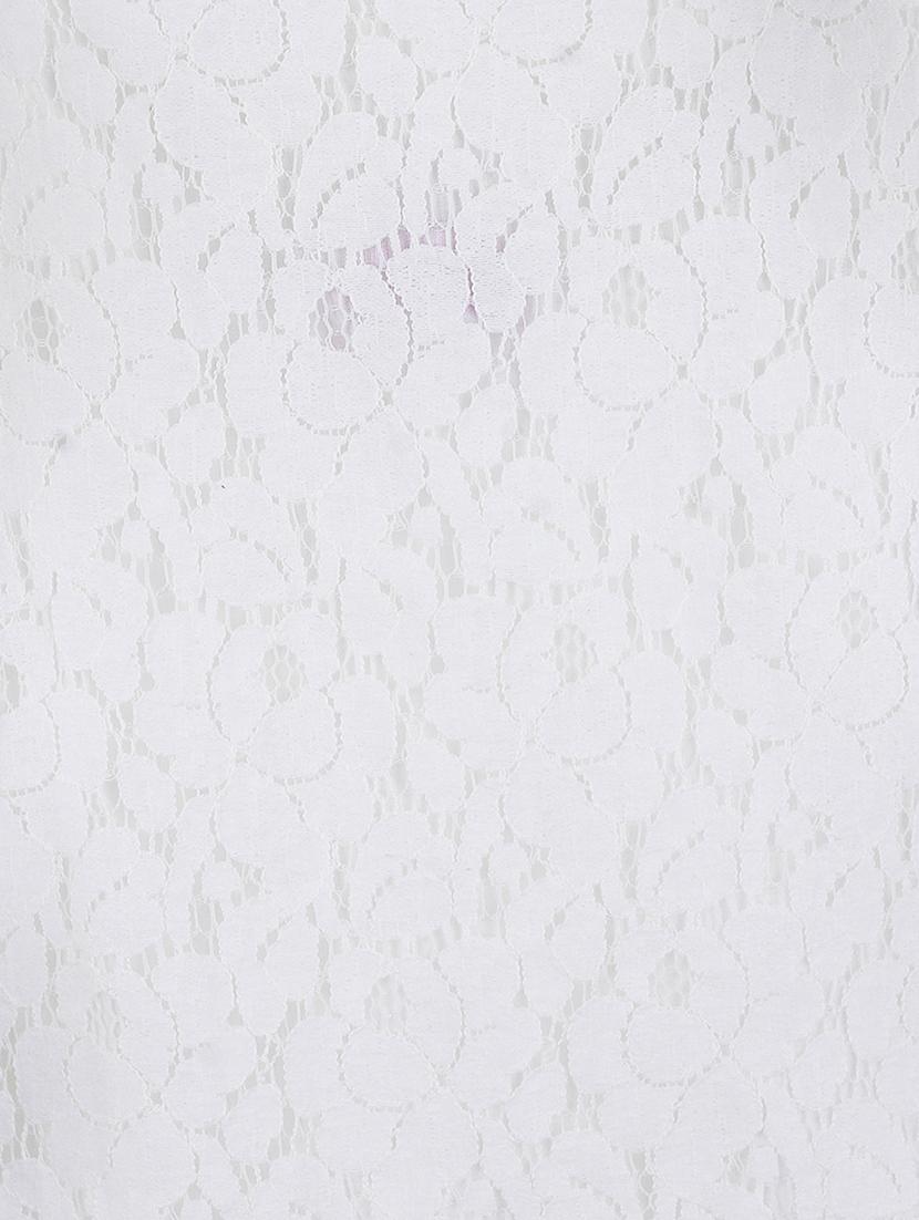 white polyester frock - 16925088 - Zoom Image - 3