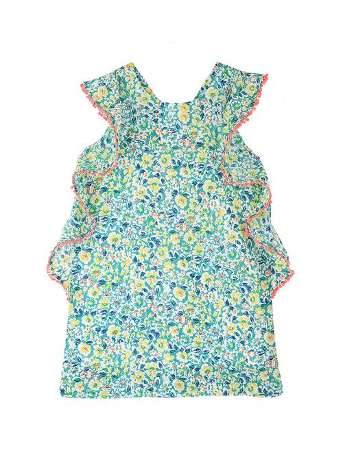 green polyester frock - 16925089 - Standard Image - 1