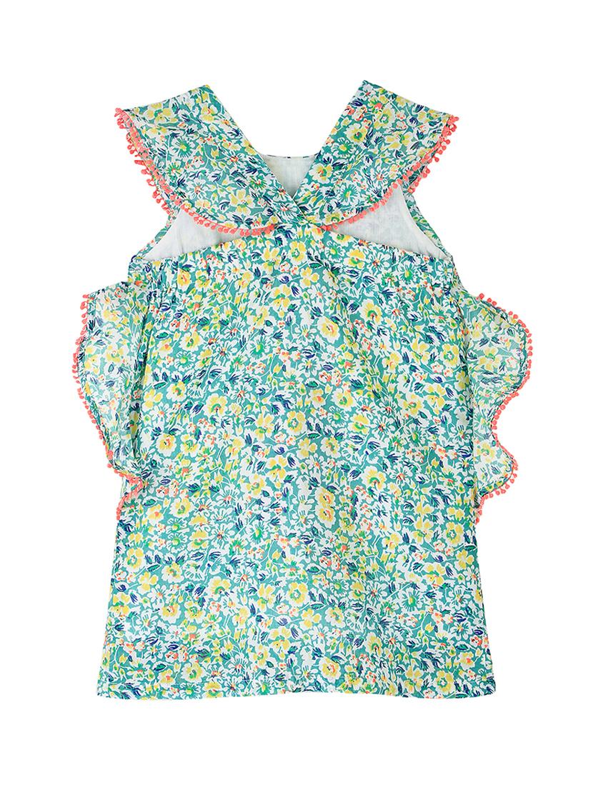 green polyester frock - 16925089 - Zoom Image - 2