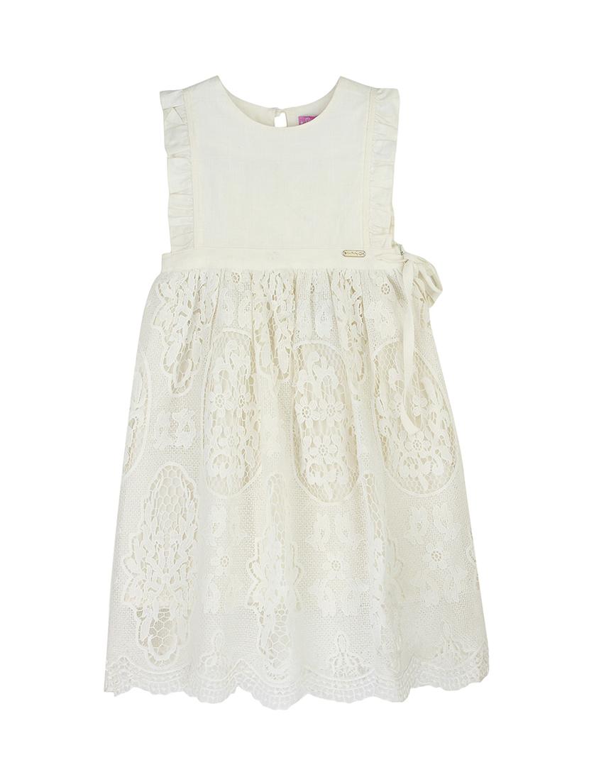 white polyester frock - 16925092 - Zoom Image - 1