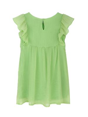 green polyester frock - 16925096 - Standard Image - 2